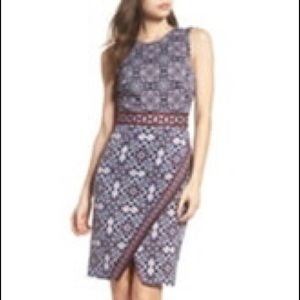 Maggie London Scissor Front Sleeveless Dress S 12